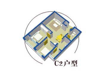 C2戶型 建築面積84.17平米