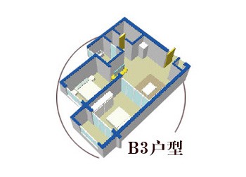 B3戶型 建築面積73.74平米